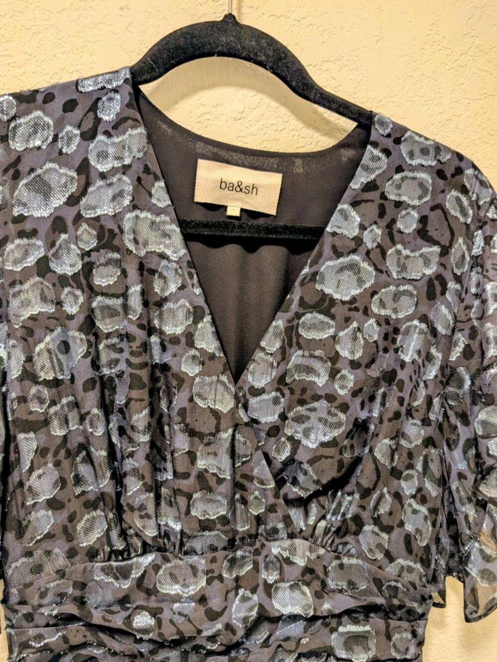 ba&sh Grace Metallic High/Low dress - Picture 4 of 5